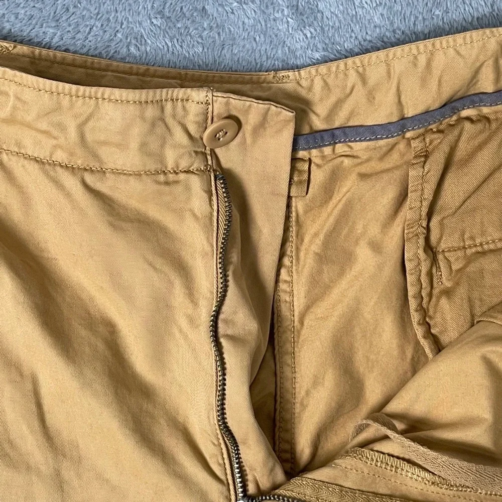 Uniqlo Chino‎ Shorts Mens XXL Brown Cotton Twill Preppy Casual Summer Golf